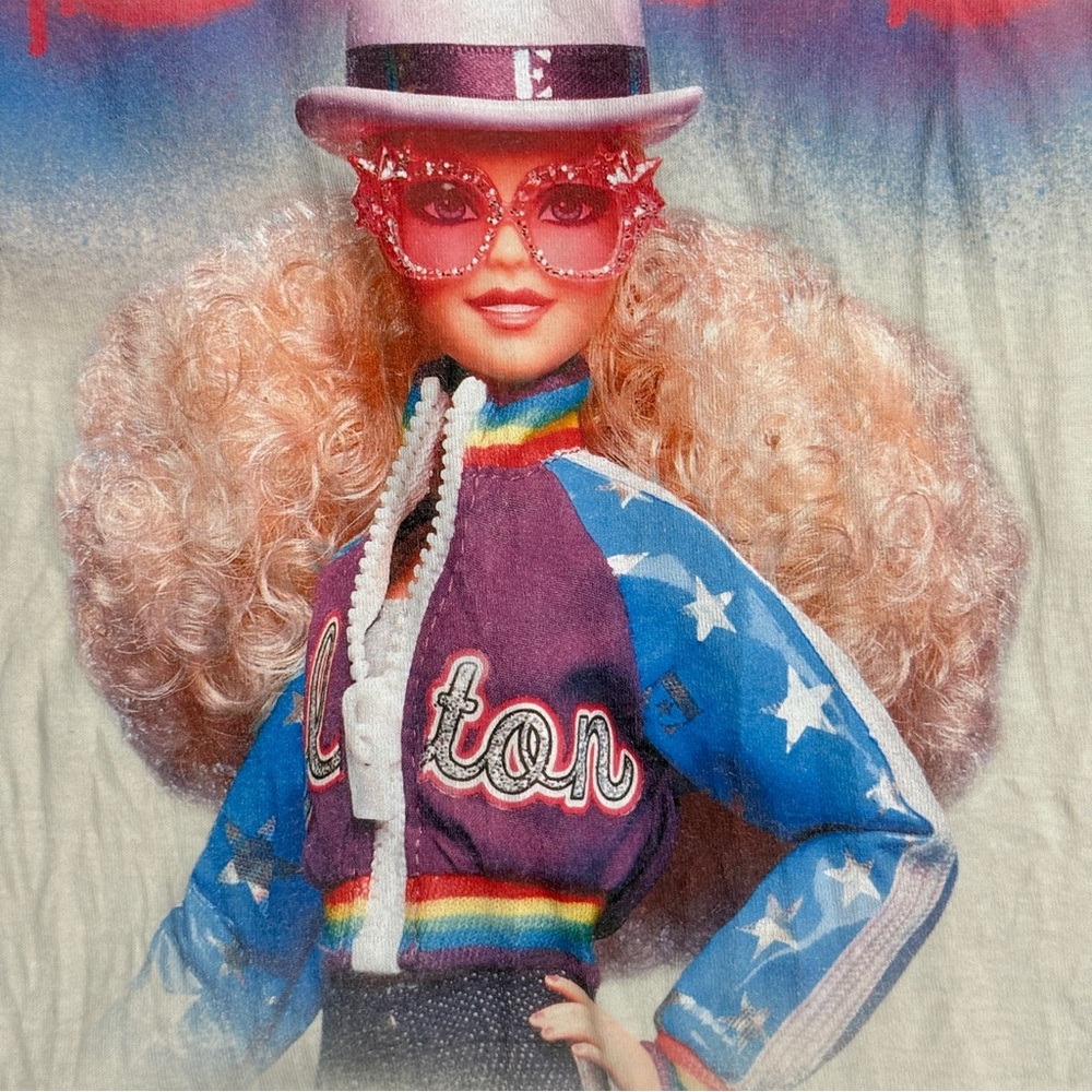 Barbie x Elton John Vintage Graphic Tee – Size L - Picture 5 of 7